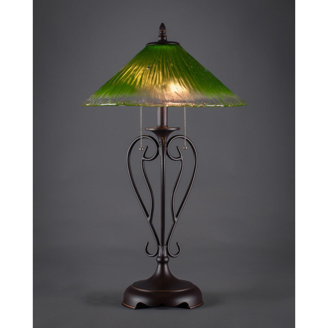 Toltec Lighting 42-DG-717  Olde Iron Lamp Dark Granite