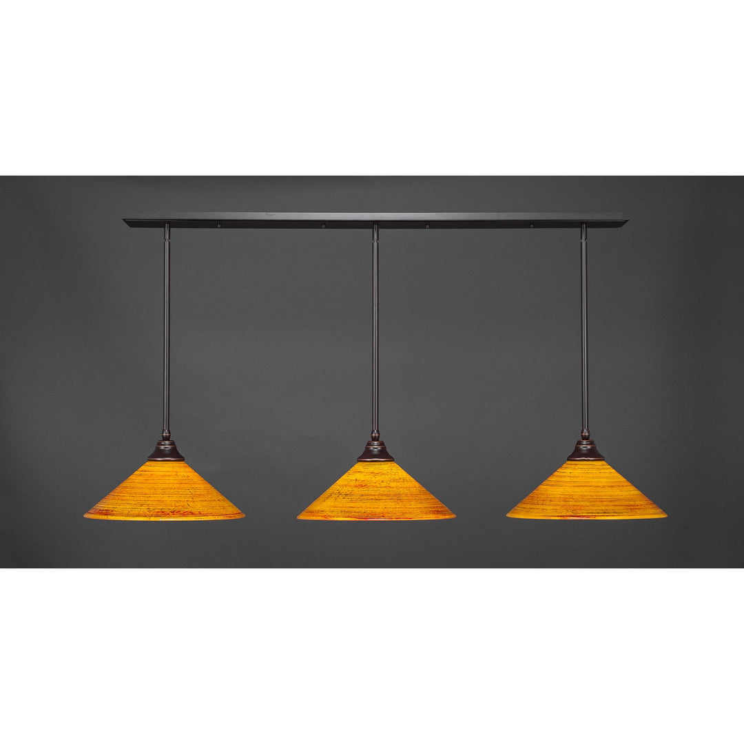 Toltec Multi Light Pendant 48-dg-414 Pendant Light - Dark Granite