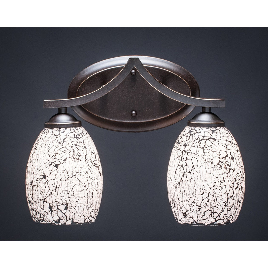 Toltec Zilo 552-dg-4165 Bath Vanity Light 14 in. wide - Dark Granite