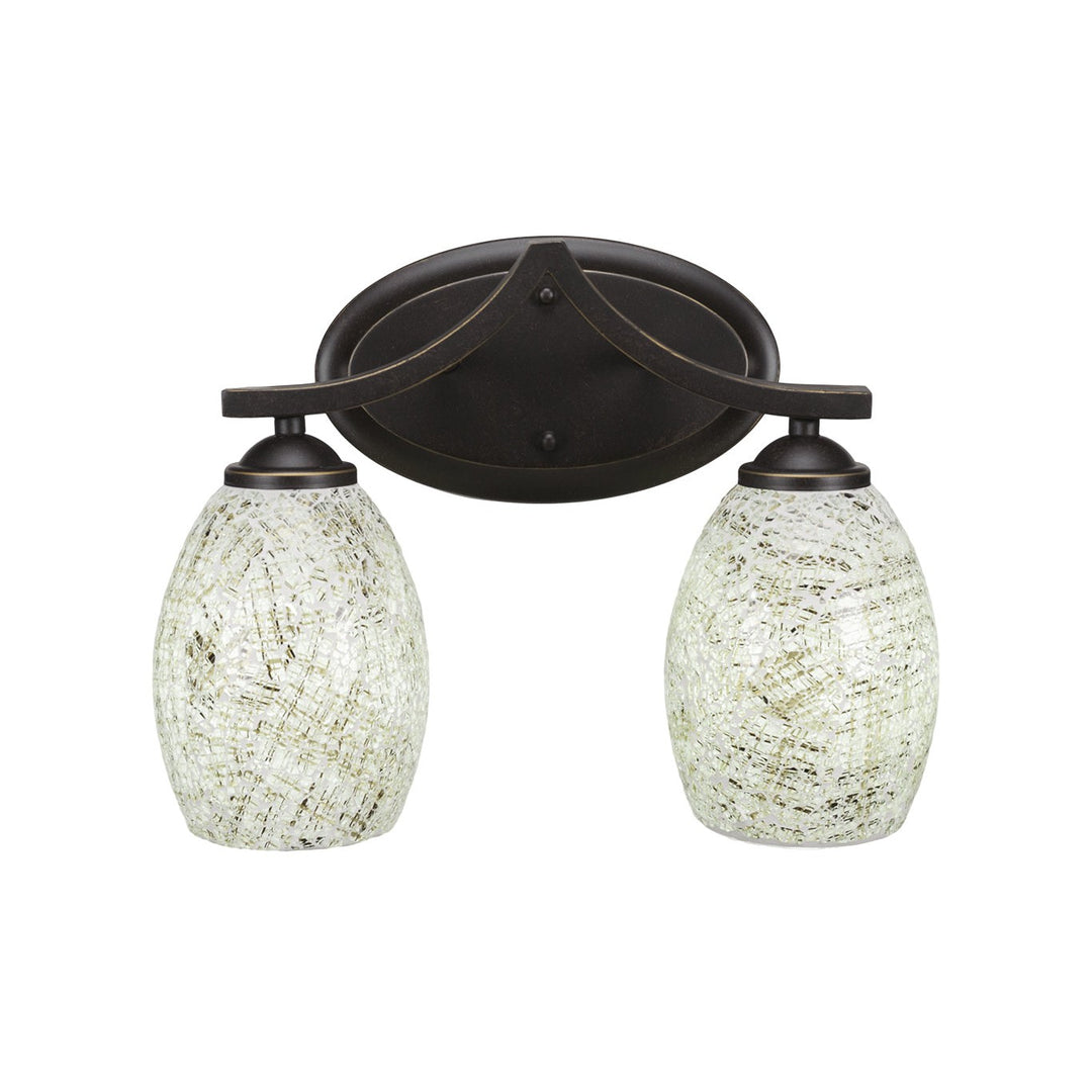 Toltec Zilo 552-dg-5054 Bath Vanity Light 14 in. wide - Dark Granite