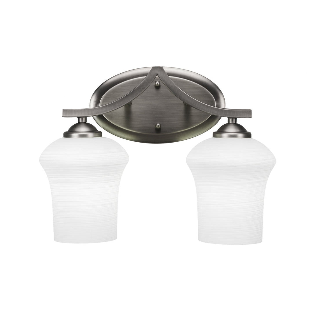 Toltec Zilo 552-gp-681 Bath Vanity Light 15 in. wide - Graphite