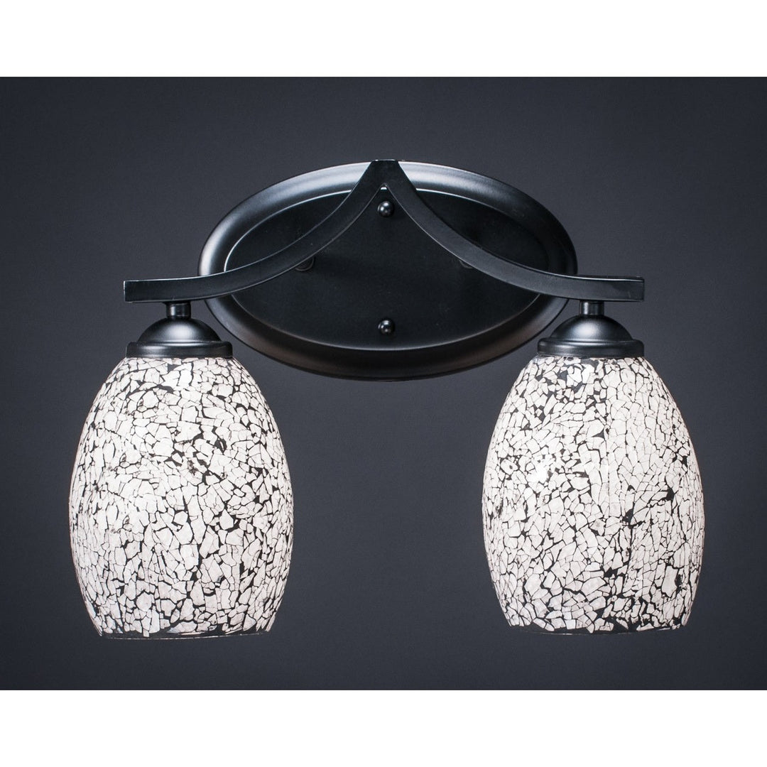 Toltec Zilo 552-mb-4165 Bath Vanity Light 14 in. wide - Matte Black