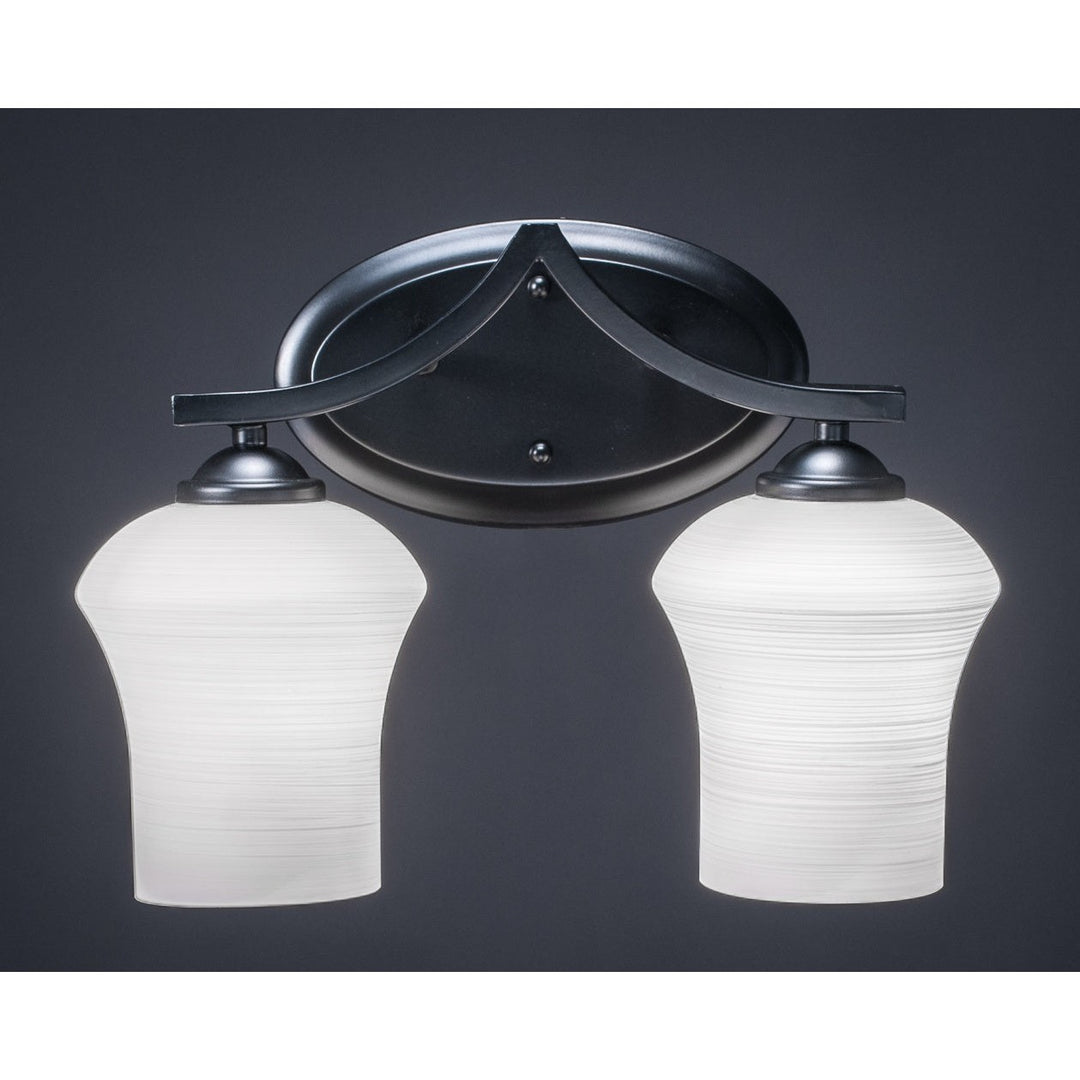 Toltec Zilo 552-mb-681 Bath Vanity Light 15 in. wide - Matte Black