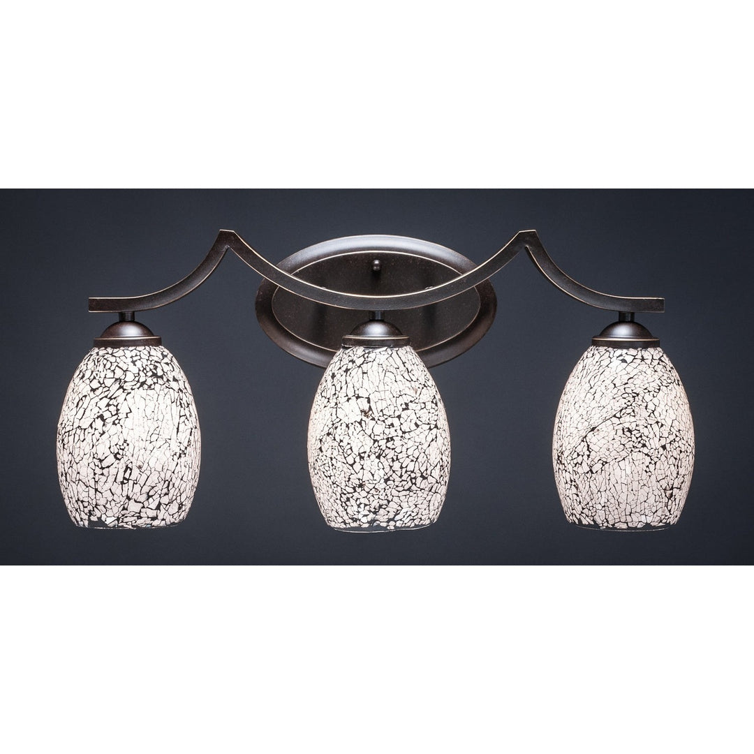 Toltec Zilo 553-dg-4165 Bath Vanity Light 22 in. wide - Dark Granite