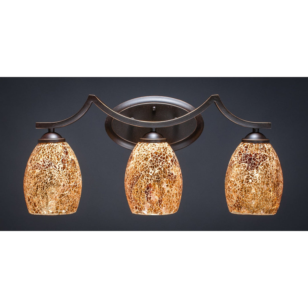 Toltec Zilo 553-dg-4175 Bath Vanity Light 22 in. wide - Dark Granite