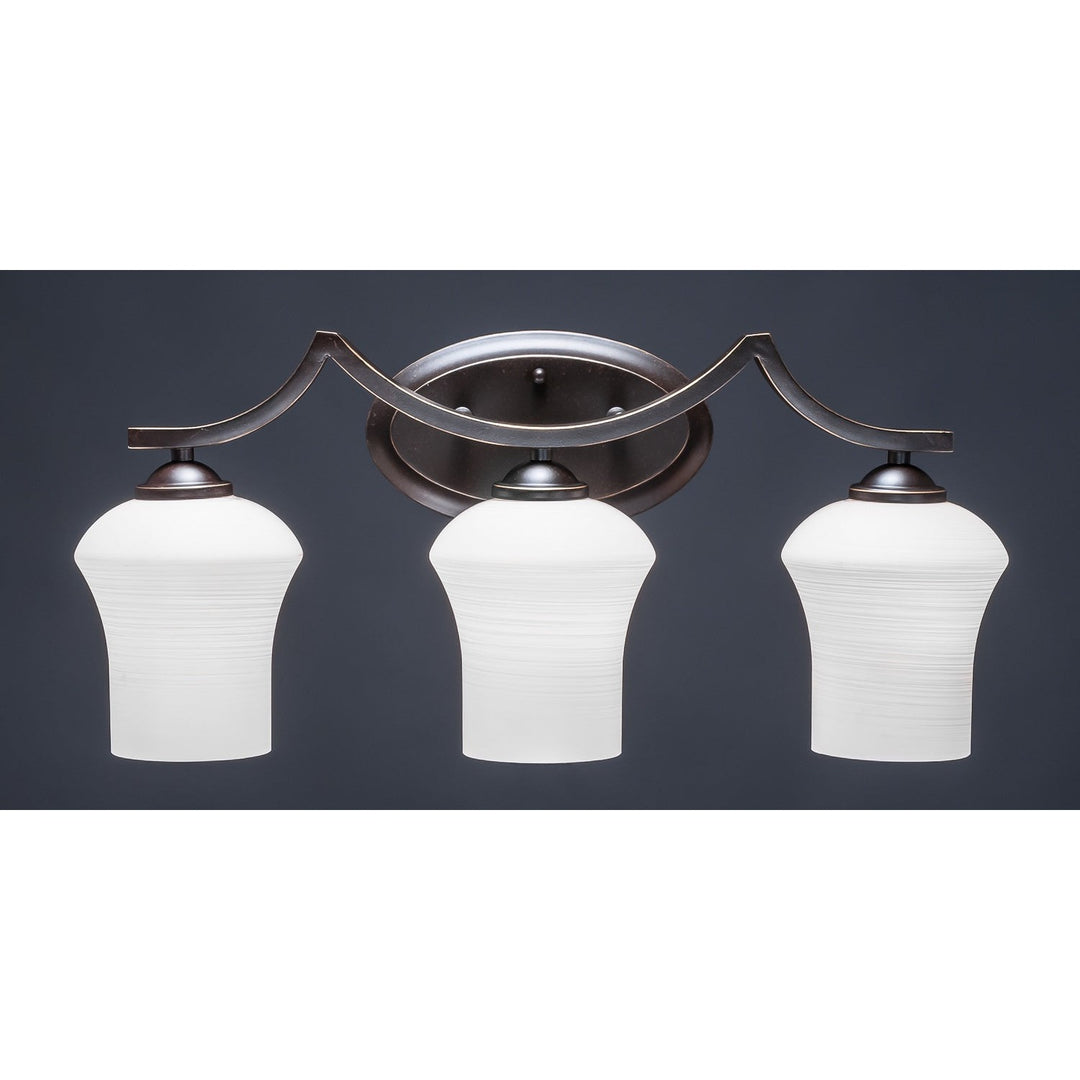 Toltec Zilo 553-dg-681 Bath Vanity Light 23 in. wide - Dark Granite
