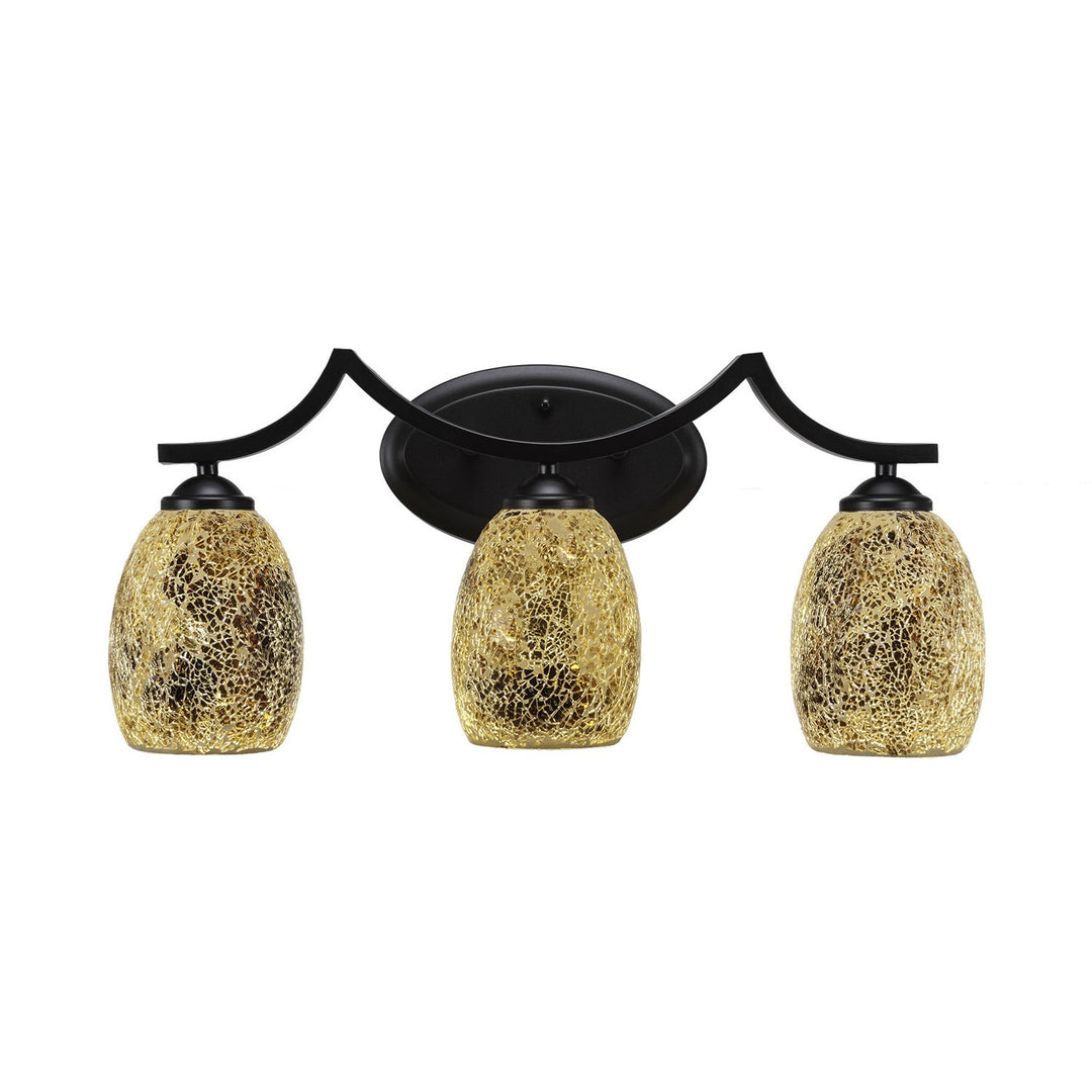 Toltec Zilo 553-mb-4175 Bath Vanity Light 22 in. wide - Matte Black