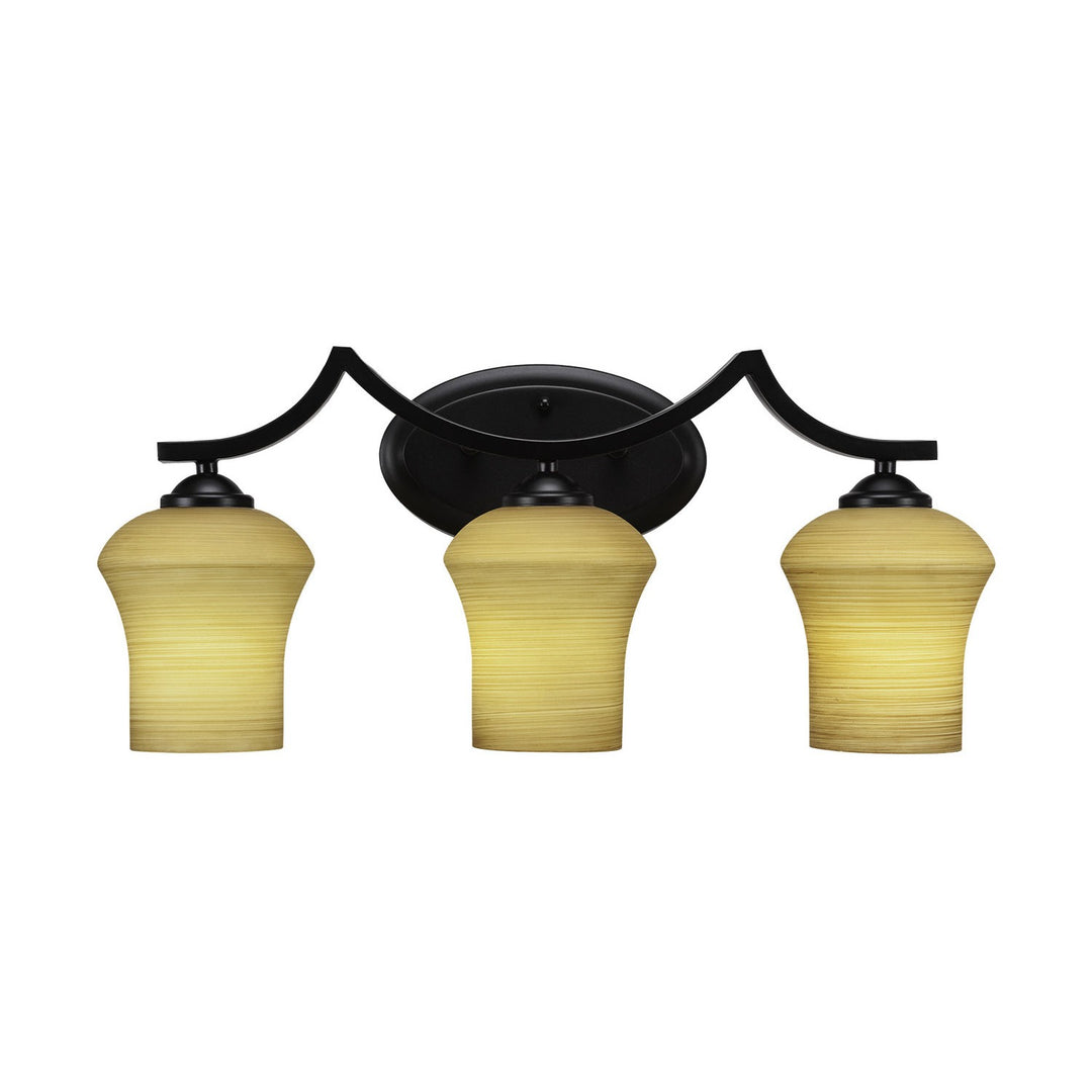 Toltec Zilo 553-mb-680 Bath Vanity Light 23 in. wide - Matte Black