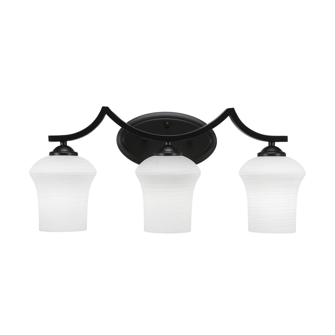 Toltec Zilo 553-mb-681 Bath Vanity Light 23 in. wide - Matte Black