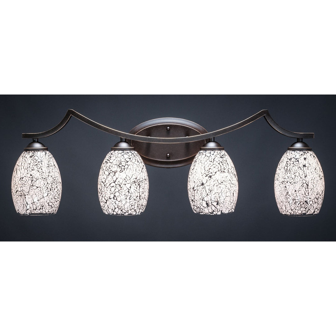 Toltec Zilo 554-dg-4165 Bath Vanity Light 31 in. wide - Dark Granite
