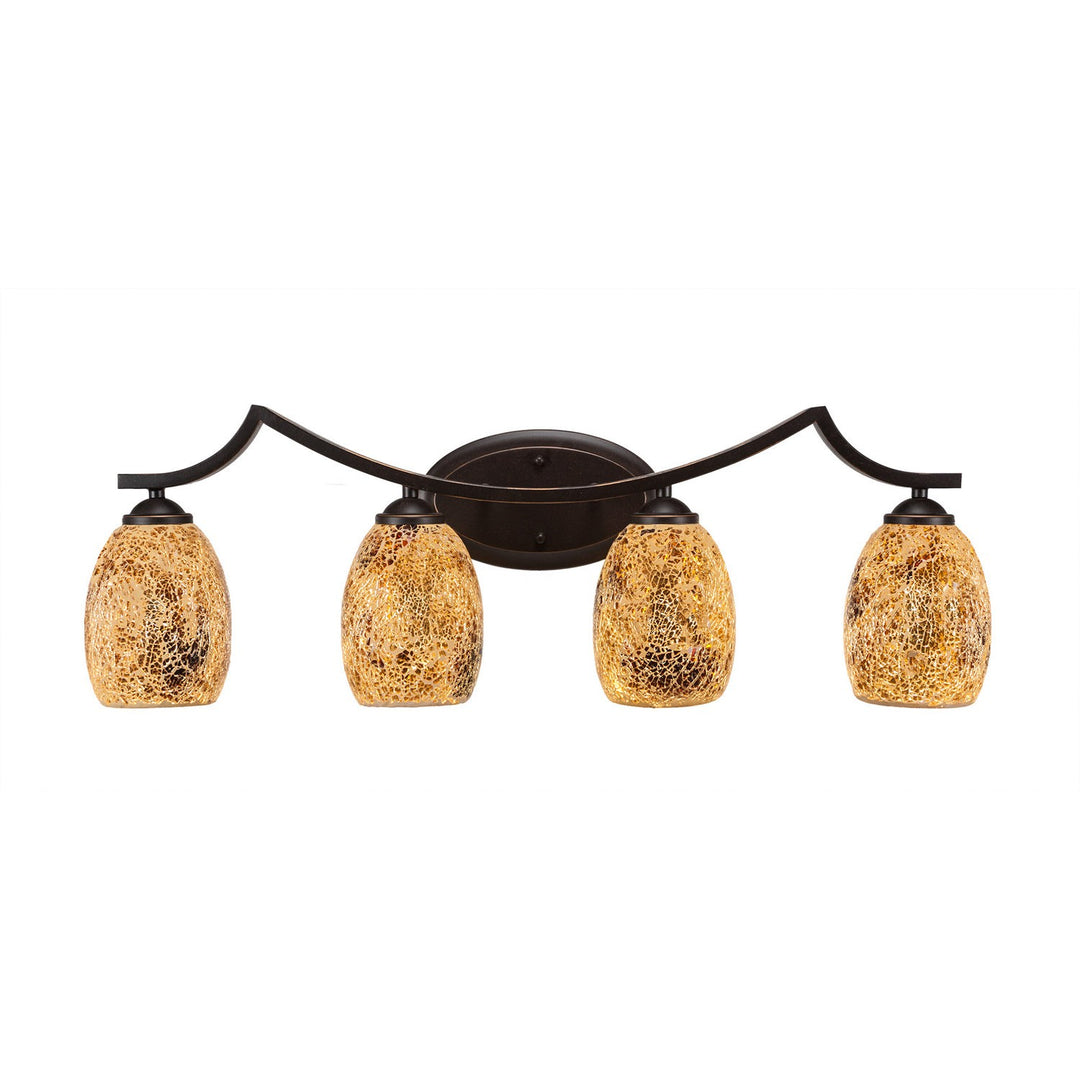 Toltec Zilo 554-dg-4175 Bath Vanity Light 31 in. wide - Dark Granite