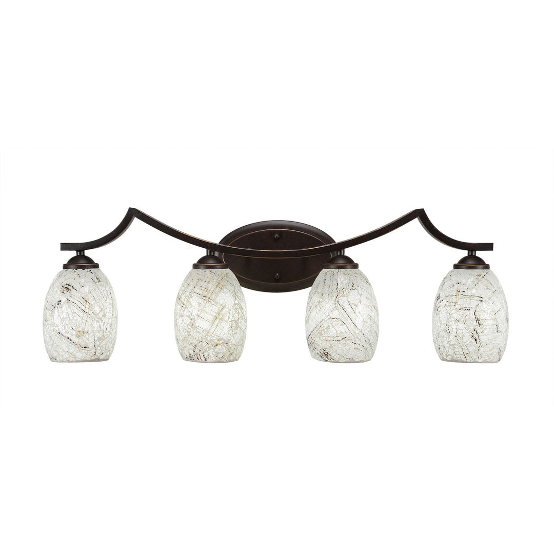 Toltec Zilo 554-dg-5054 Bath Vanity Light 31 in. wide - Dark Granite