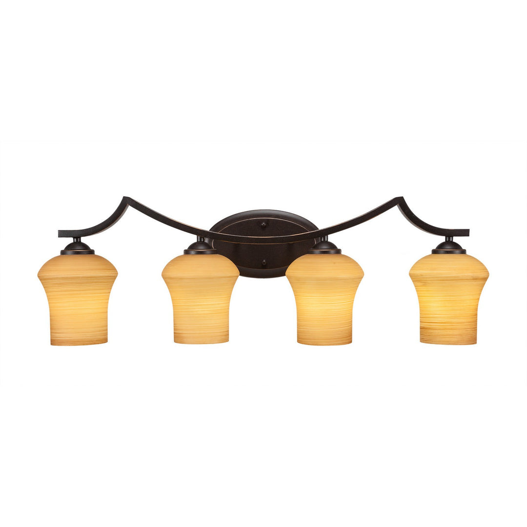 Toltec Zilo 554-dg-680 Bath Vanity Light 32 in. wide - Dark Granite