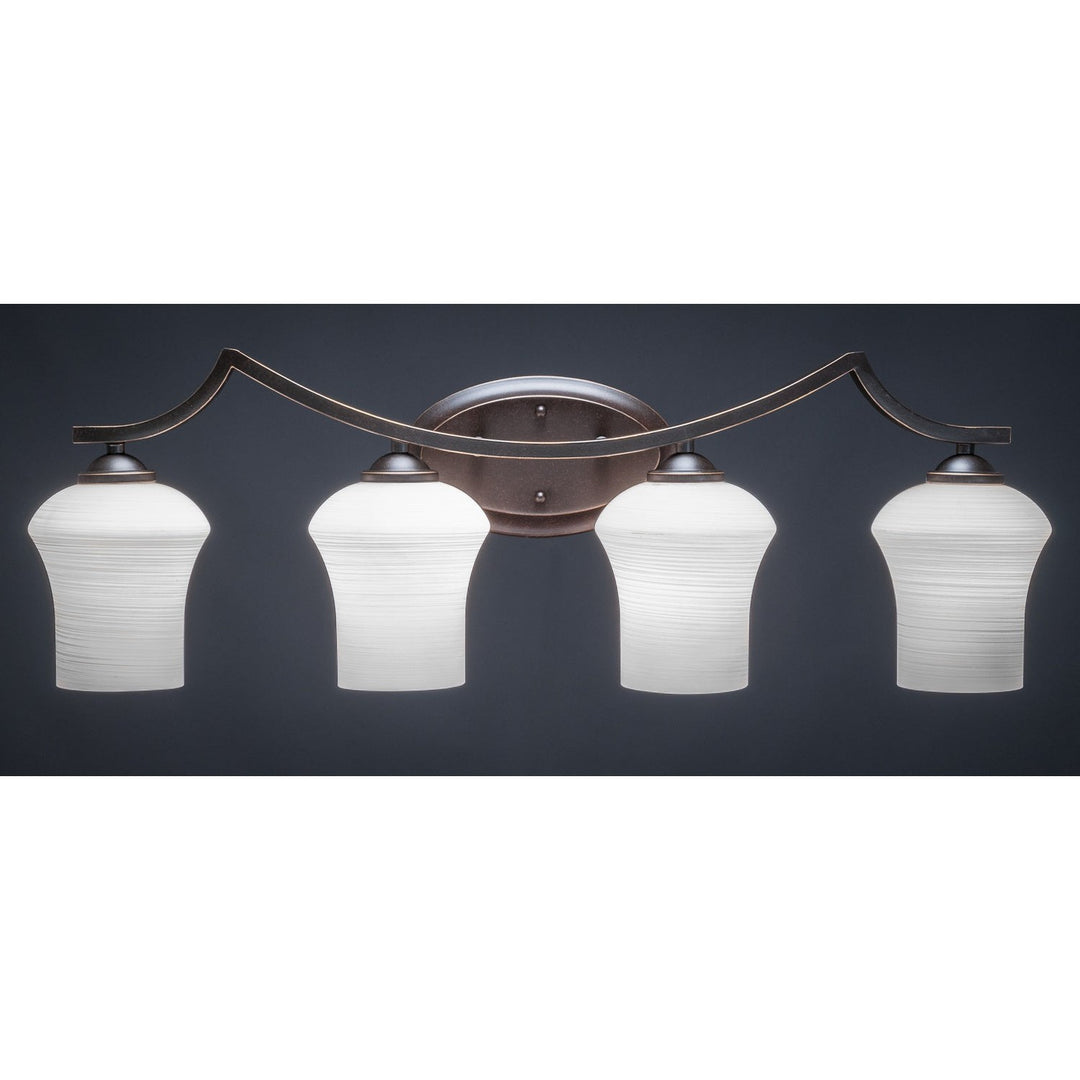 Toltec Zilo 554-dg-681 Bath Vanity Light 32 in. wide - Dark Granite