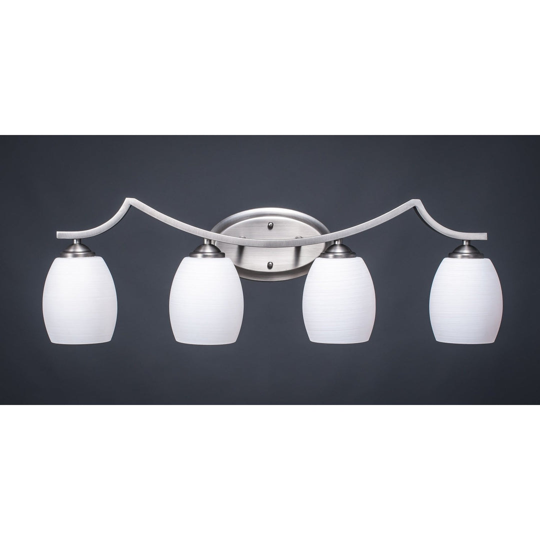 Toltec Zilo 554-gp-615 Bath Vanity Light 31 in. wide - Graphite