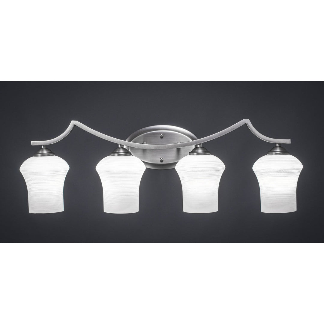 Toltec Zilo 554-gp-681 Bath Vanity Light 32 in. wide - Graphite