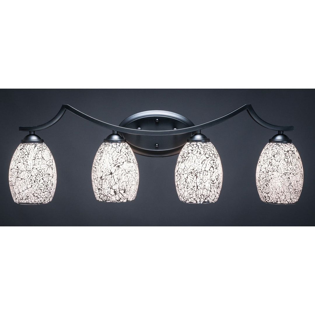 Toltec Zilo 554-mb-4165 Bath Vanity Light 31 in. wide - Matte Black