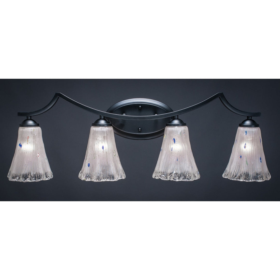 Toltec Zilo 554-mb-721 Bath Vanity Light 32 in. wide - Matte Black