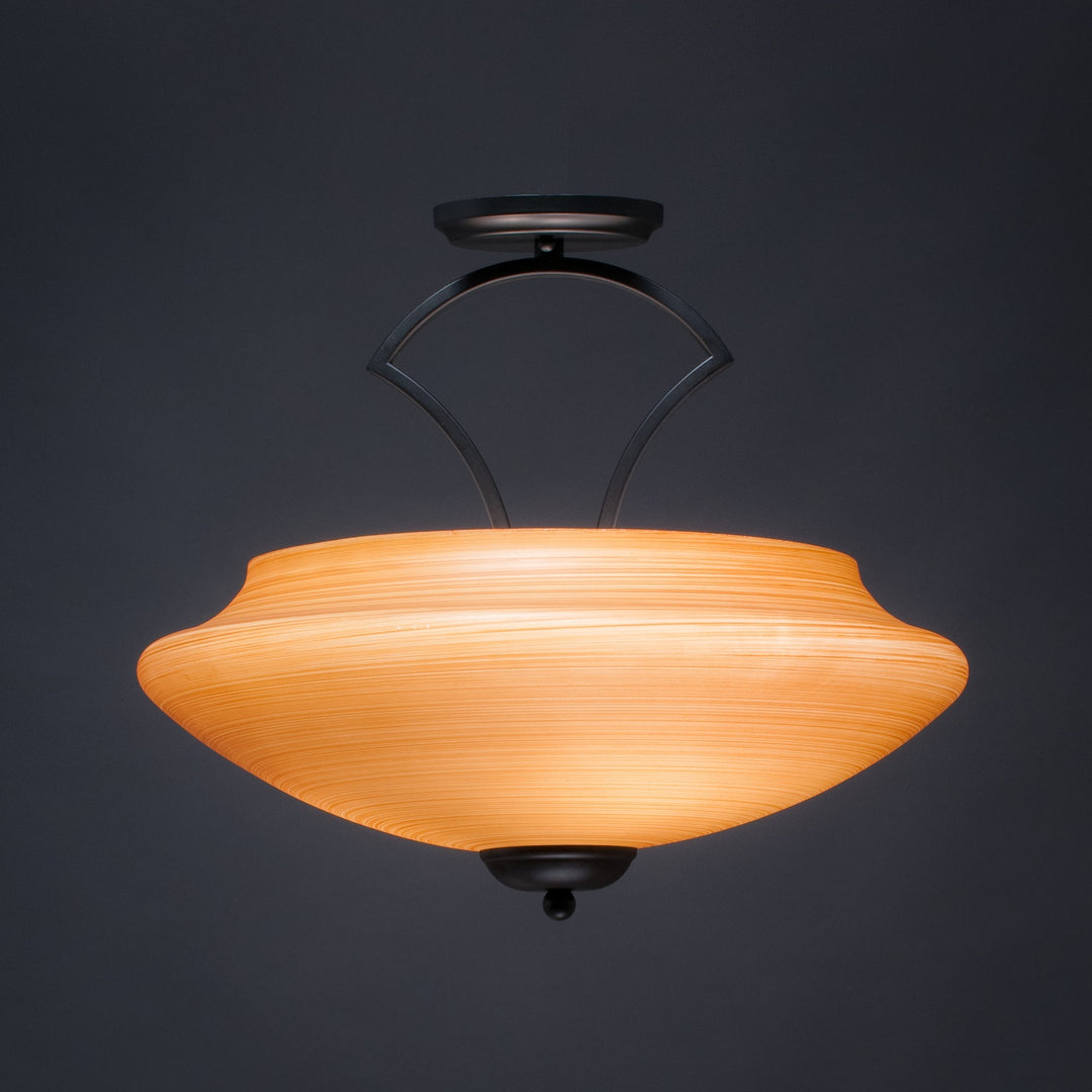 Toltec Zilo 565-mb-686 Ceiling Light - Matte Black