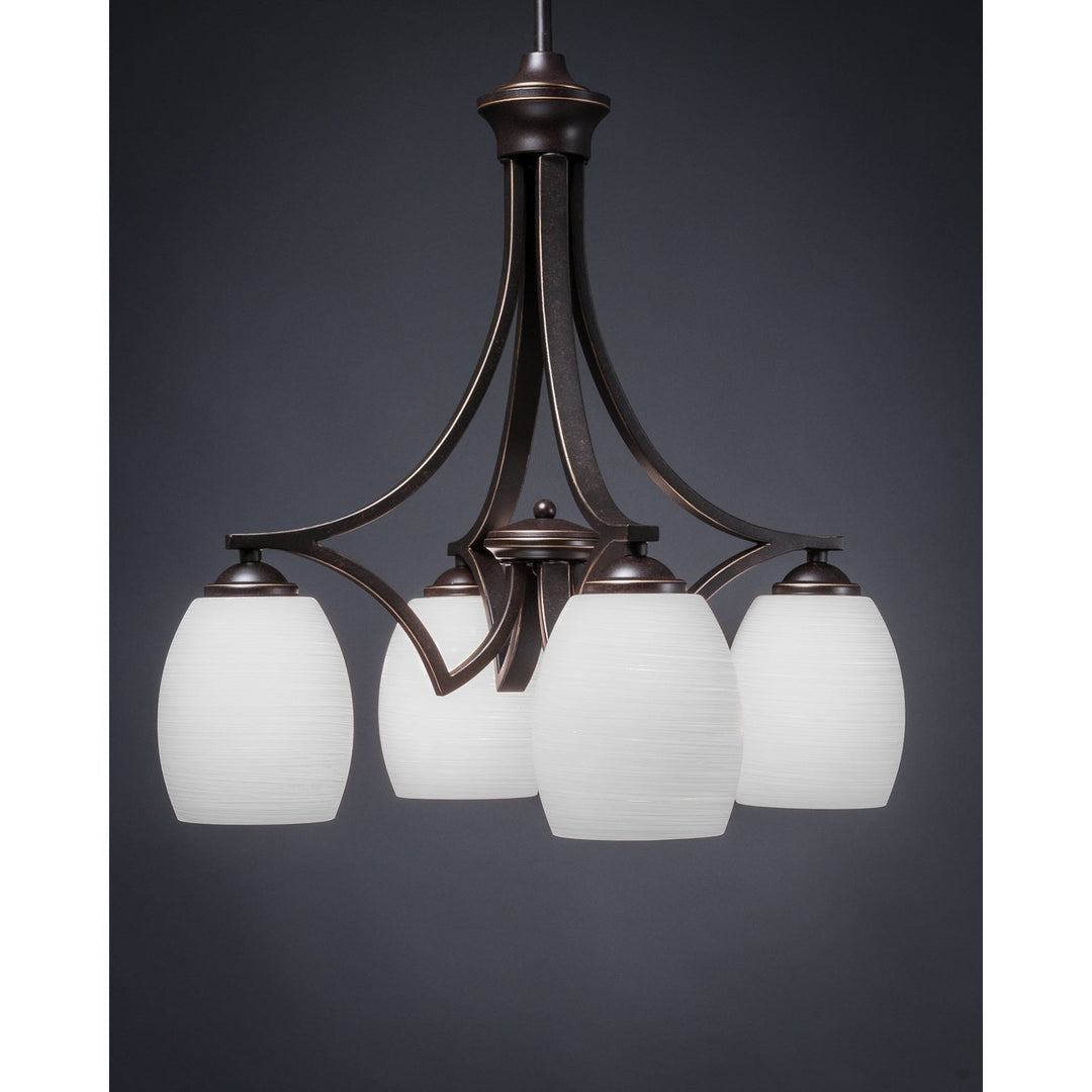 Toltec Zilo 568-dg-615 Chandelier Light - Dark Granite