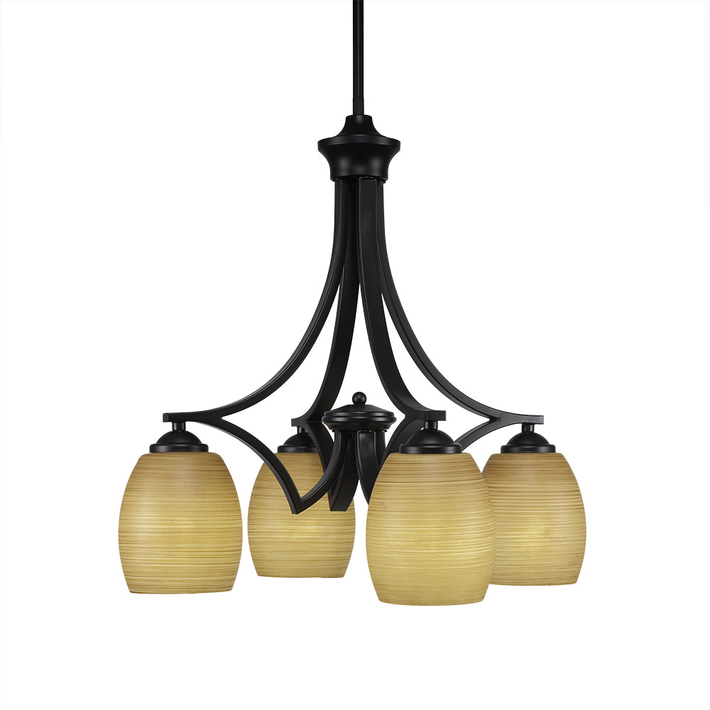 Toltec Zilo 568-mb-625 Chandelier Light - Matte Black