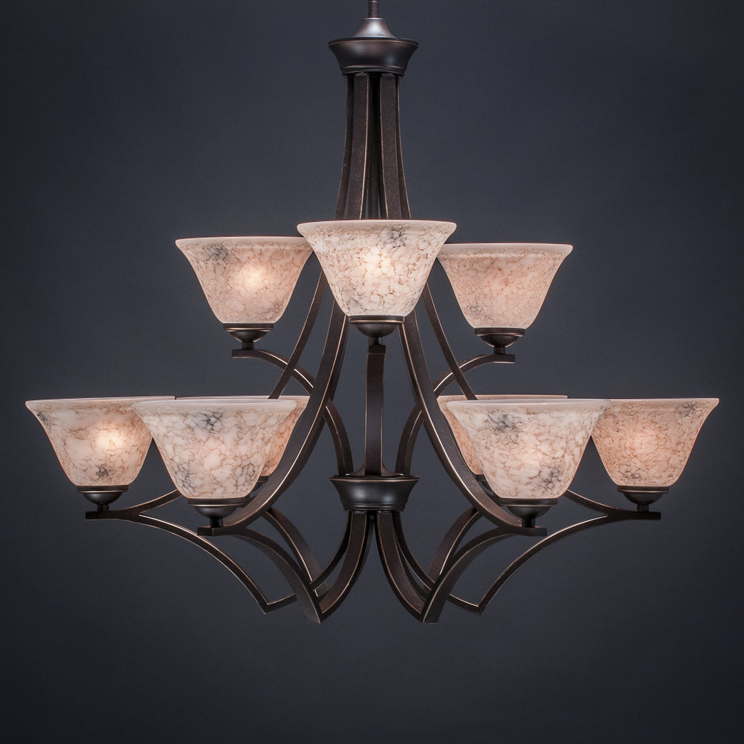 Toltec Zilo 569-dg-508 Chandelier Light - Dark Granite