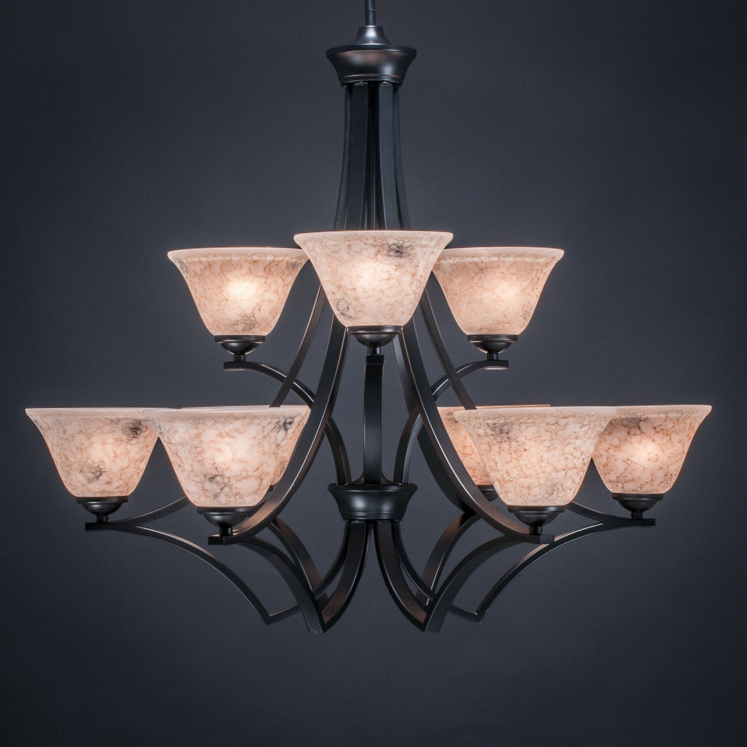 Toltec Zilo 569-mb-508 Chandelier Light - Matte Black