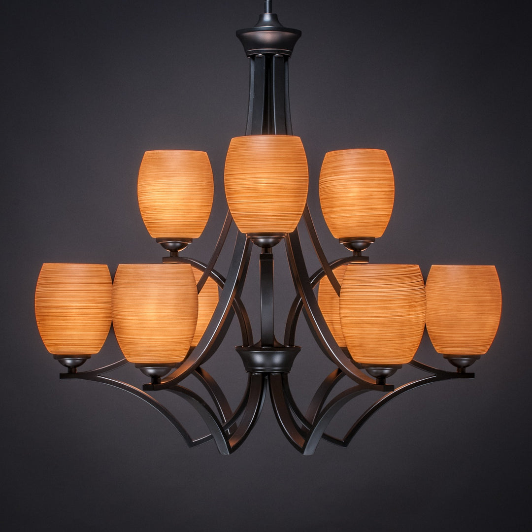 Toltec Zilo 569-mb-625 Chandelier Light - Matte Black