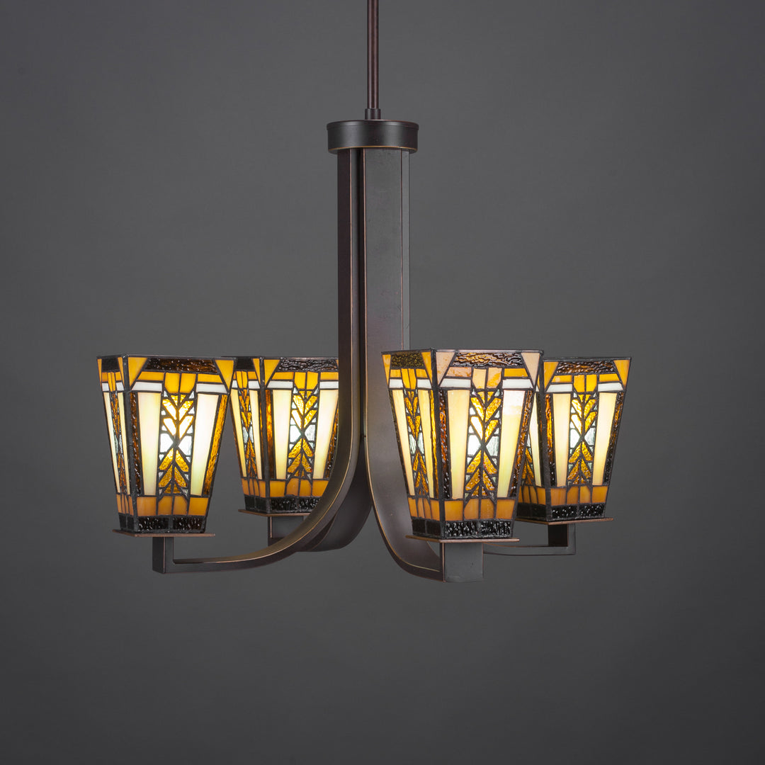 Toltec Apollo 574-dg-9864 Chandelier Light - Dark Granite