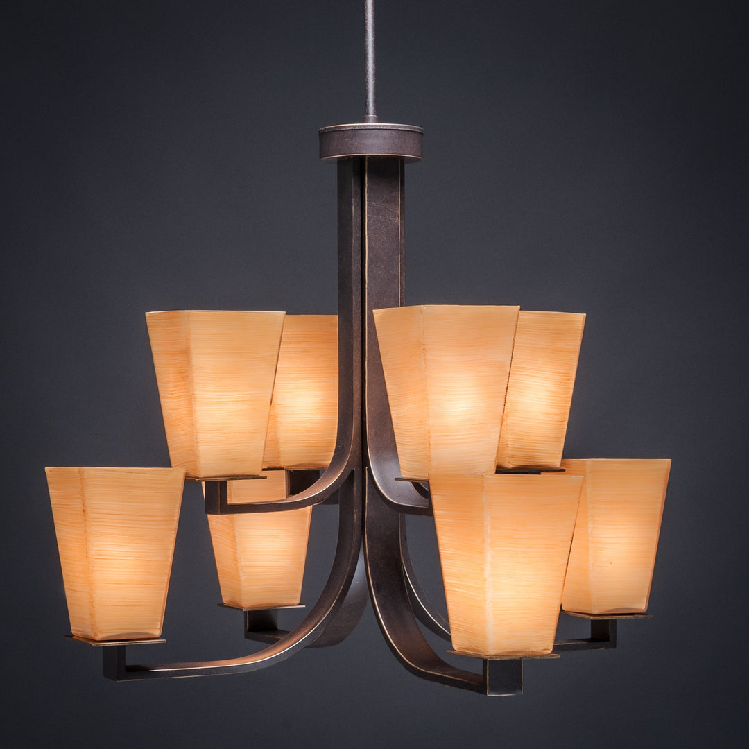 Toltec Apollo 578-dg-670 Chandelier Light - Dark Granite