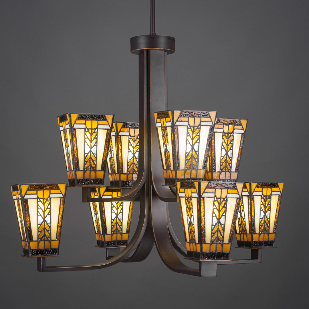 Toltec Apollo 578-dg-9864 Chandelier Light - Dark Granite