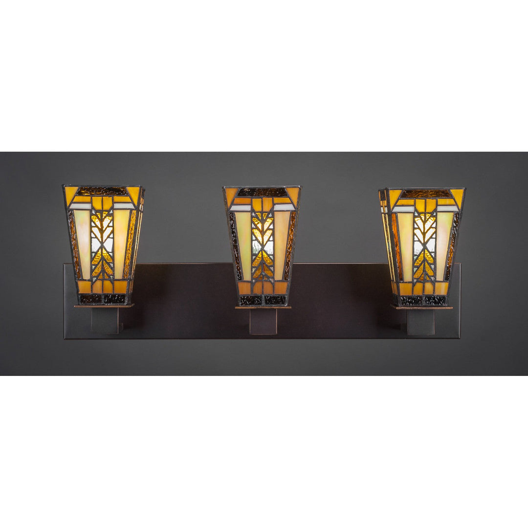 Toltec Apollo 583-dg-9864 Bath Vanity Light 24 in. wide - Dark Granite