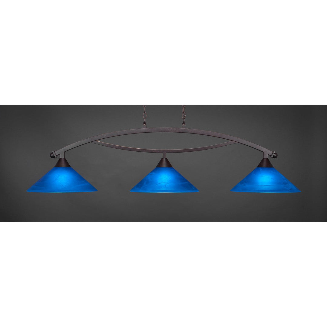 Toltec Bow 873-dg-415 Pendant Light - Dark Granite