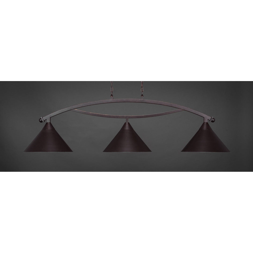 Toltec Bow 873-dg-420 Pendant Light - Dark Granite