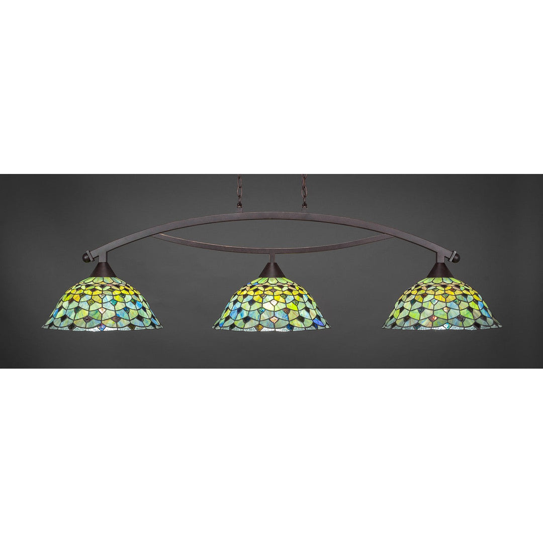 Toltec Bow 873-dg-996 Pendant Light - Dark Granite