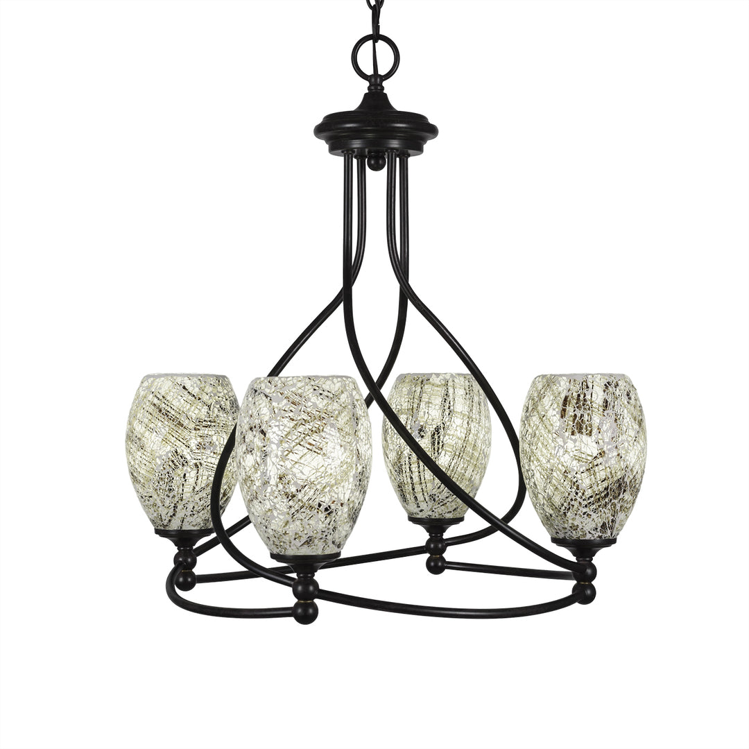 Toltec Capri 904-dg-5054 Chandelier Light - Dark Granite