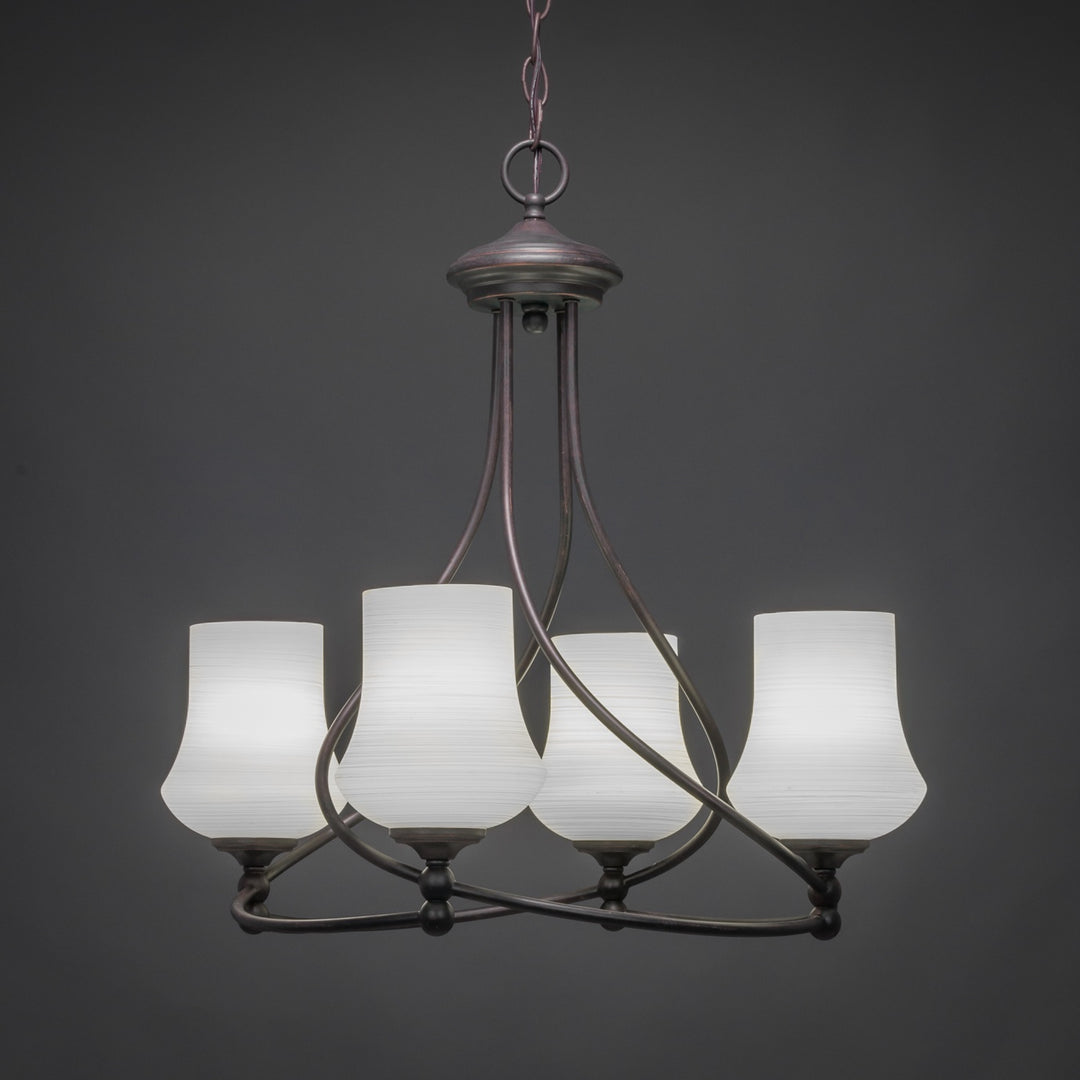 Toltec Capri 904-dg-681 Chandelier Light - Dark Granite