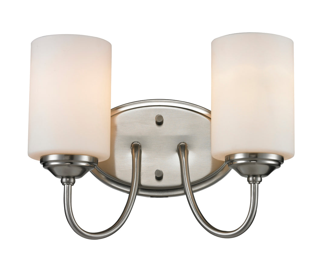 Z-Lite Cardinal 434-2V-BN Bath Vanity Light 12 in. wide - Brushed Nickel