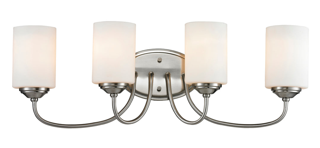 Z-Lite Cardinal 434-4V-BN Bath Vanity Light 27 in. wide - Brushed Nickel