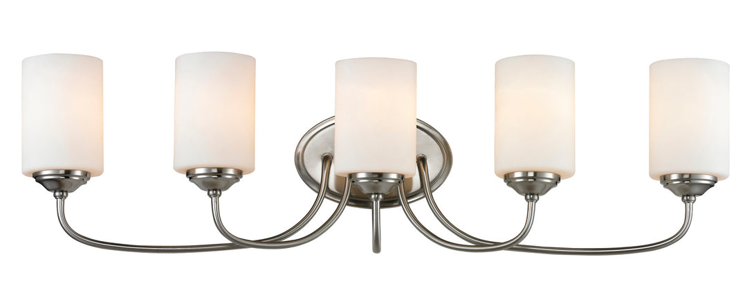 Z-Lite Cardinal 434-5V-BN Bath Vanity Light 35 in. wide - Brushed Nickel