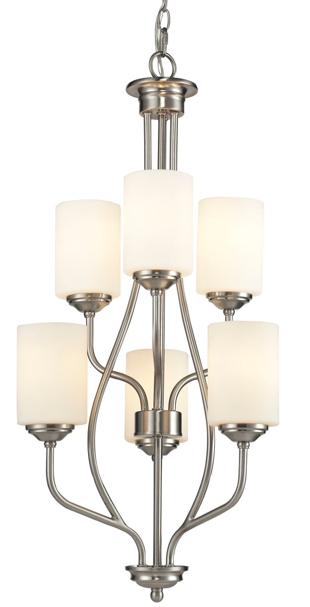 Z-Lite Cardinal 434-6-BN Chandelier Light - Brushed Nickel