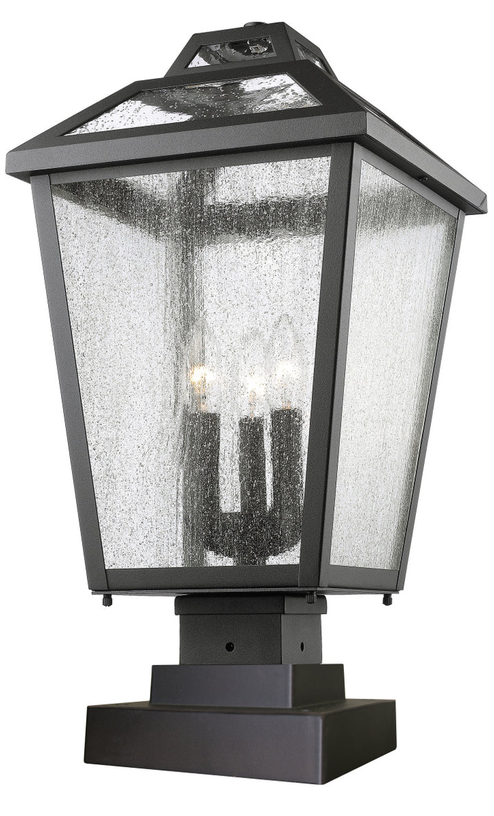 Z-Lite Lighting 539PHBS-SQPM-BK  Bayland Outdoor Black