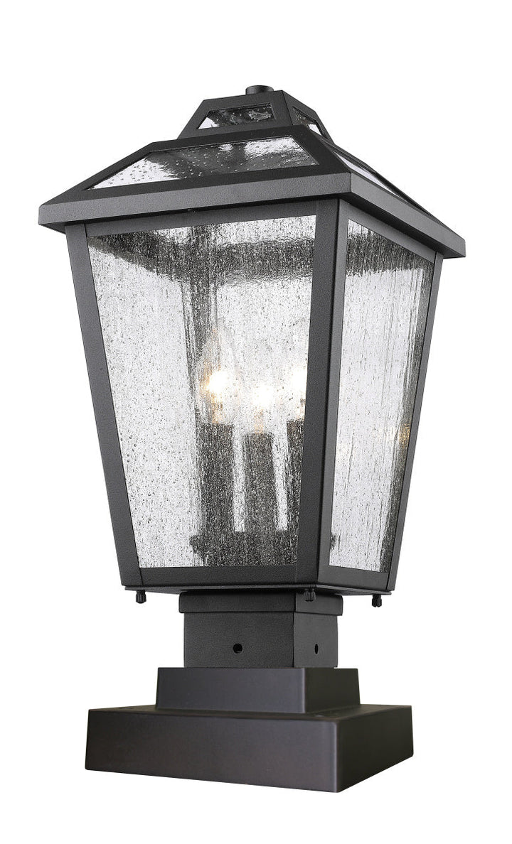 Z-Lite Lighting 539PHMS-SQPM-BK  Bayland Outdoor Black