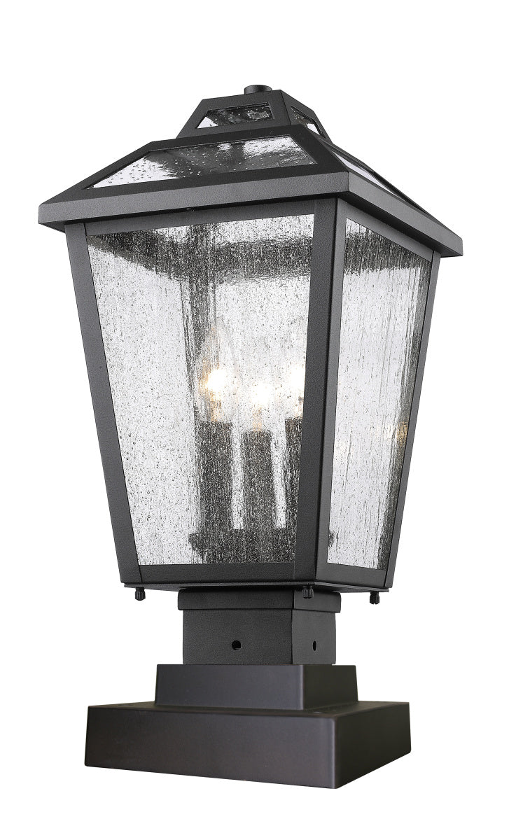 Z-Lite Lighting 539PHMS-SQPM-BK  Bayland Outdoor Black