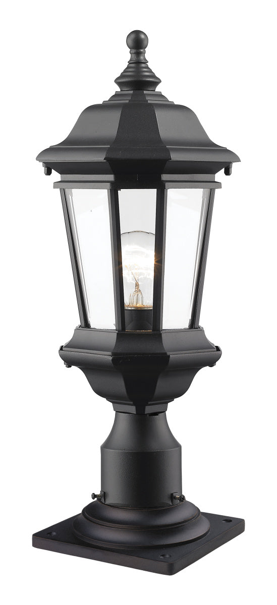 Z-Lite Lighting 540PHM-533PM-BK  Melbourne Outdoor Black
