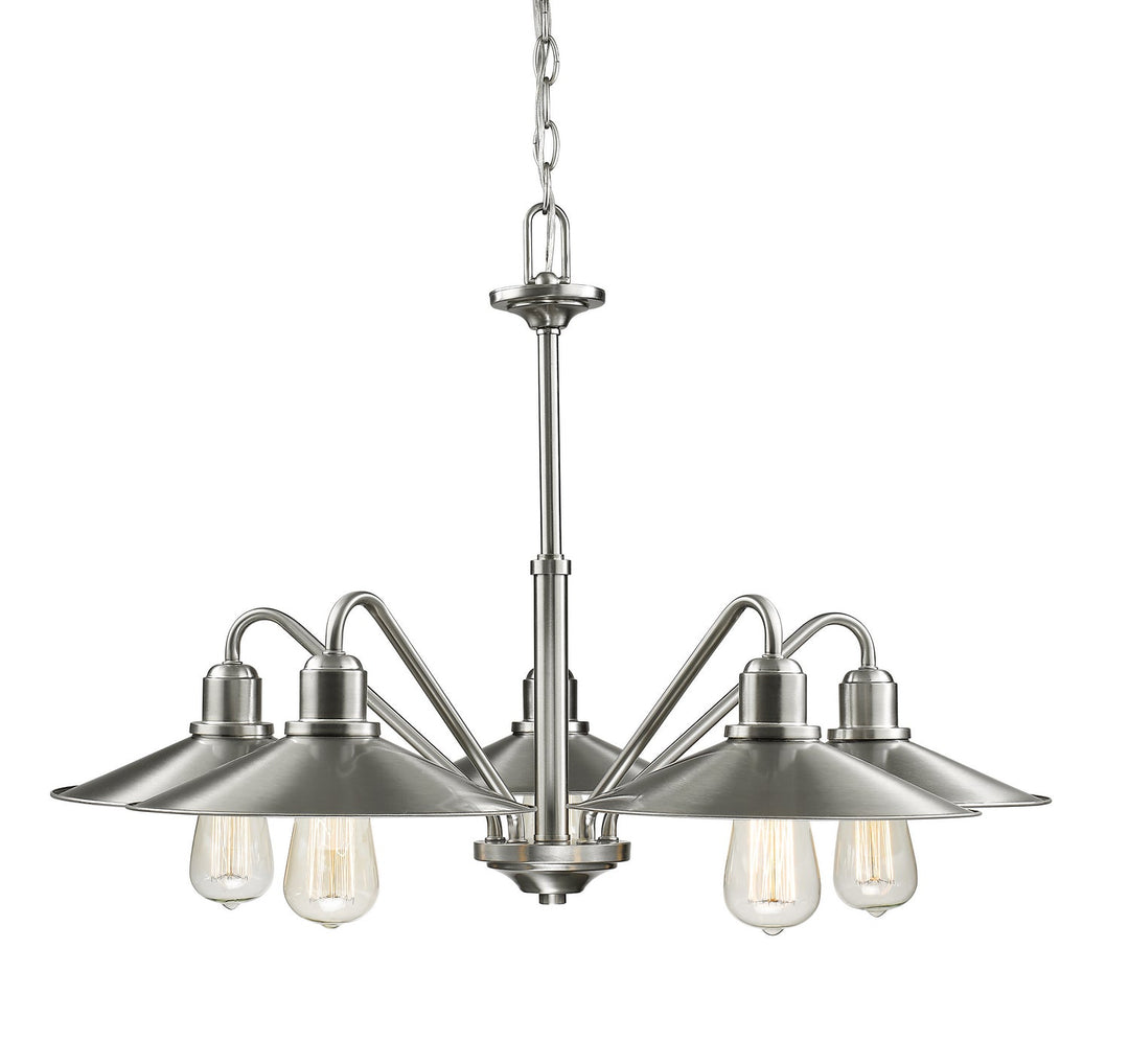 Z-Lite Casa 613-5-BN Chandelier Light - Brushed Nickel