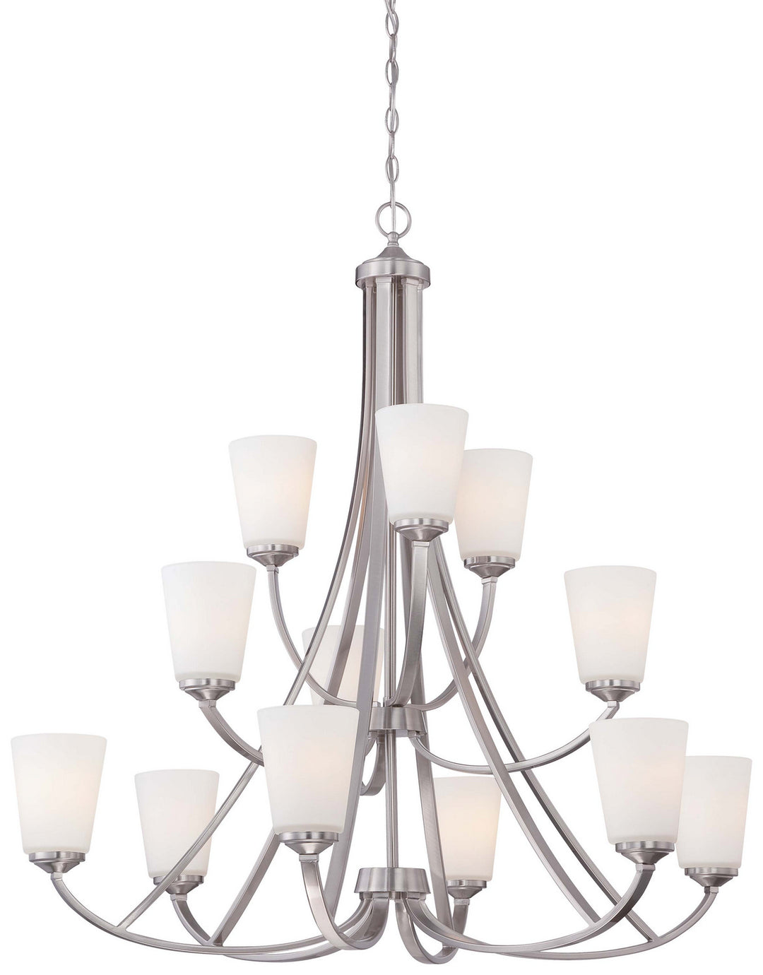 Minka-Lavery Overland Park 4968-84 Chandelier Light - Brushed Nickel