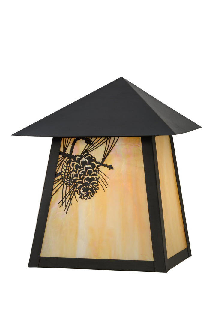 Meyda Tiffany Lighting 43128 Stillwater One Light Wall Sconce Outdoor Bronze / Dark