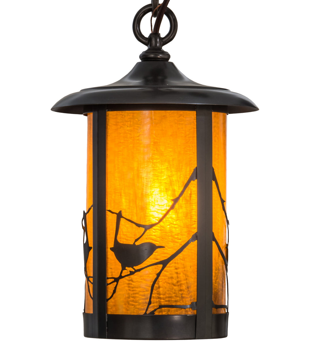 Meyda Tiffany Lighting 44812 Fulton One Light Pendant Outdoor Bronze / Dark