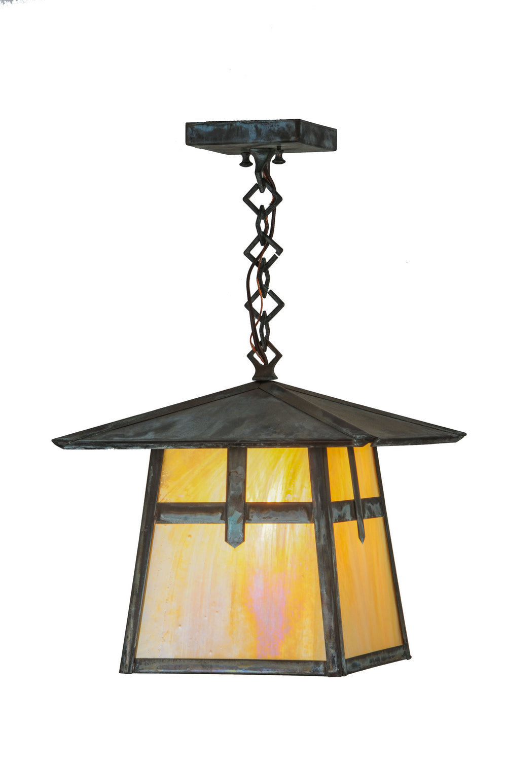 Meyda Tiffany Lighting 45003 Stillwater One Light Pendant Outdoor Bronze / Dark